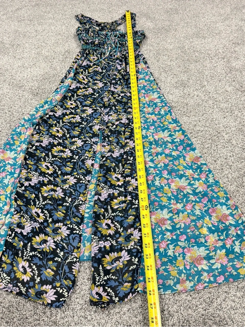 Free people Intimate DanceWithMe Ruched Gathered Front Ties Maxi Dress Women’s S